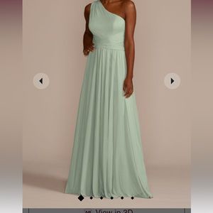 Sage green bridesmaid dress